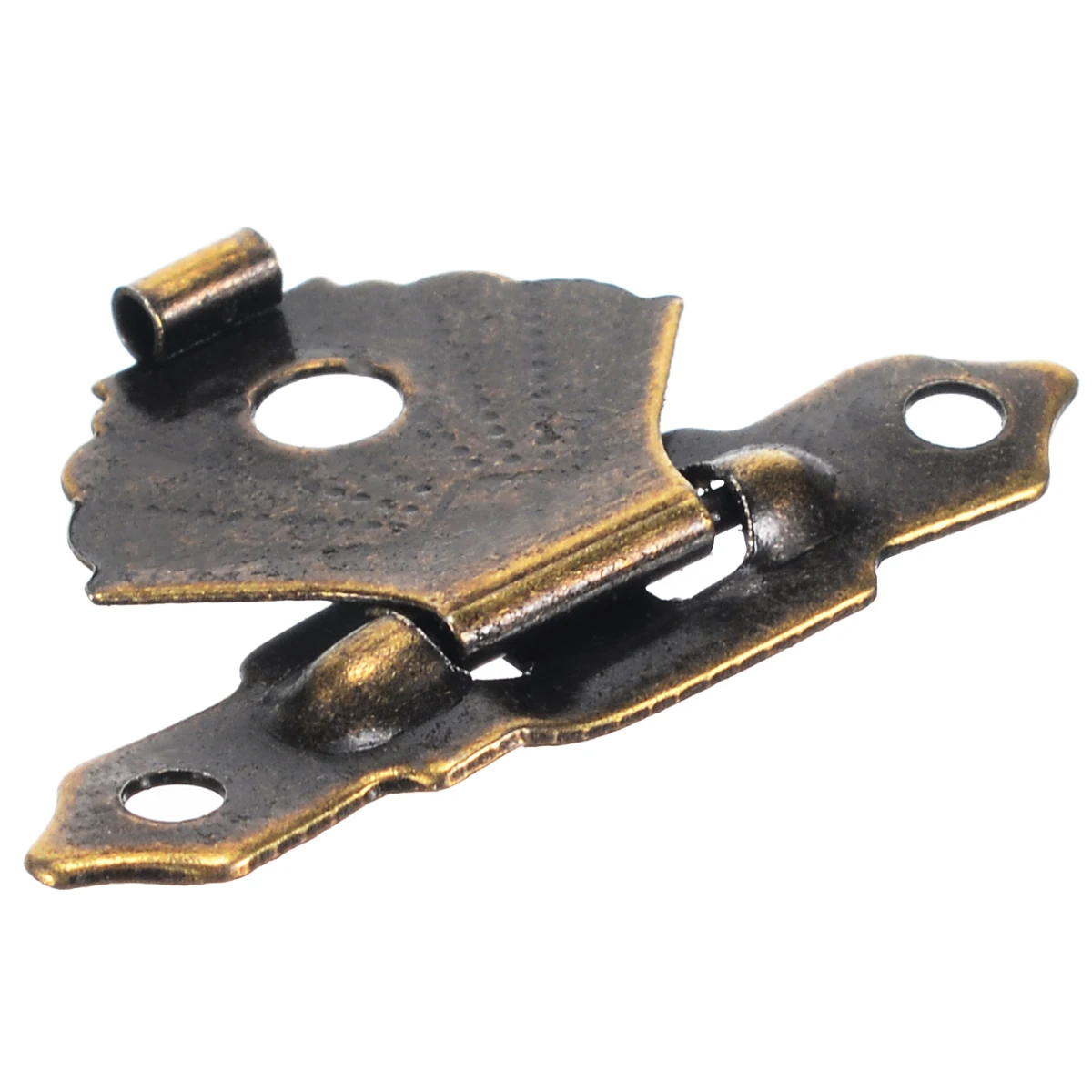 Mayitr 12pcs Mini Antique Brass Hasps Wooden Case Gift Box Decorative Hasp Latch With Screw Hook Lock