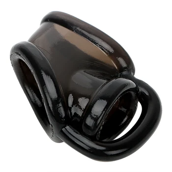 OLO Elastic Dildo Extender Penis Ring Cock Ring Delay Ejaculation Sex Toys for Men Male Male Chastity Device 4