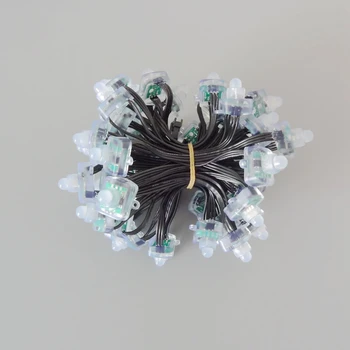 

DC5V 12mm WS2811 Square LED Pixel Module Black Wire Diffused Digital RGB Pixel String Waterproof IP68 High Quality Epistar led