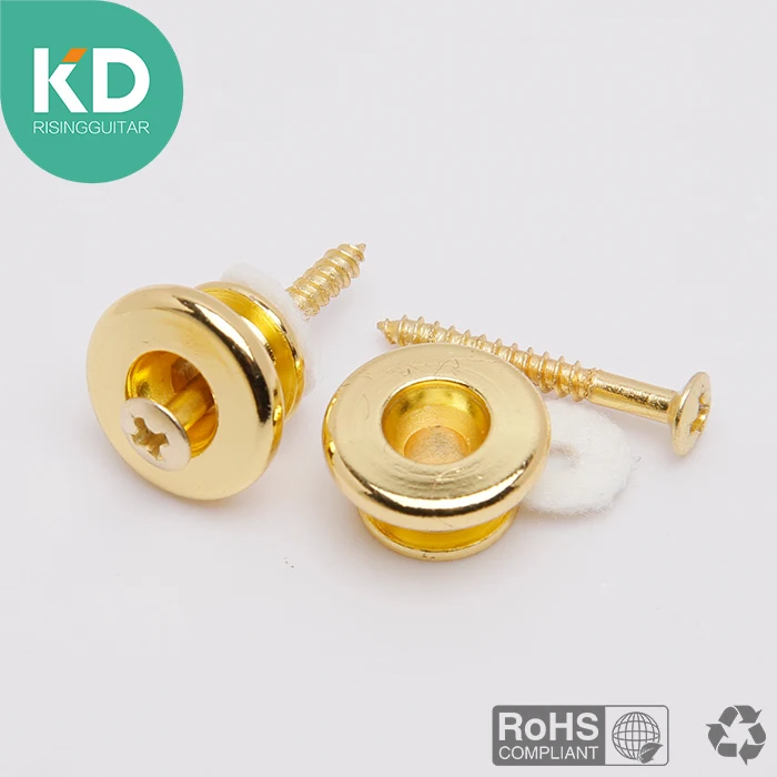 2 pcs per pack Electric guitar strap button Acoustic end pins Flate mushroom shape parts instrument | Спорт и развлечения