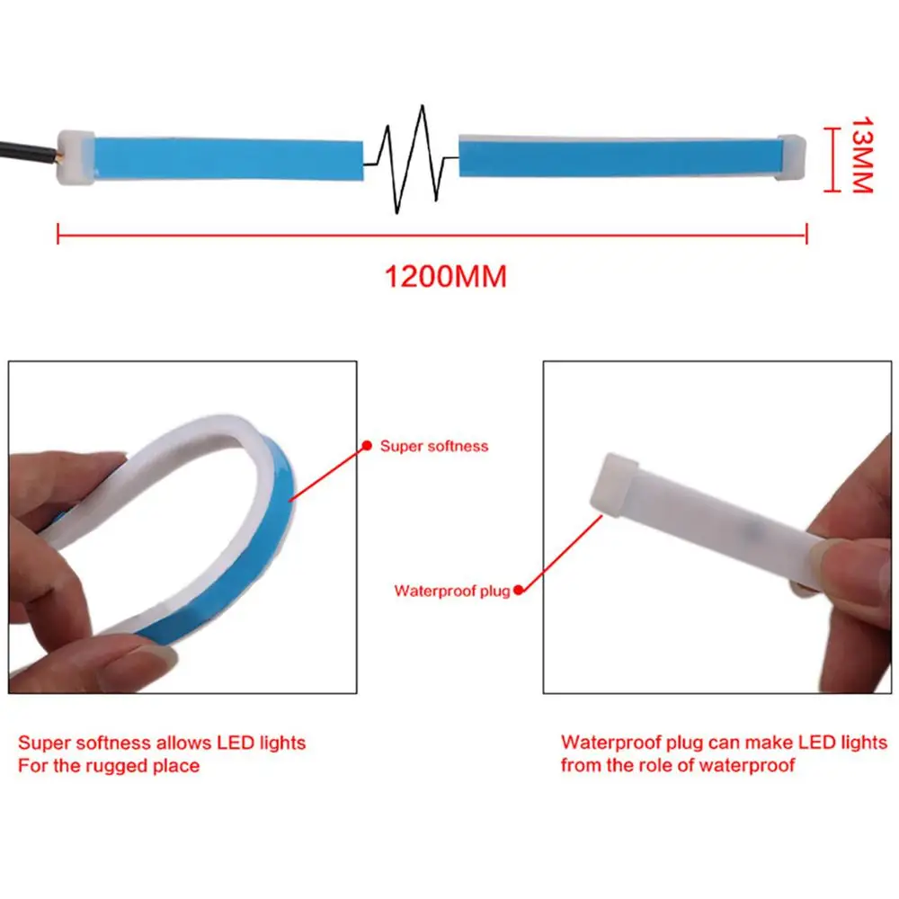 4 режима, автомобильный дополнительный стоп-светильник, динамический стример, плавающая Светодиодная лента 12 В, Автомобильный багажник, задний тормоз, ходовая сигнальная лампа