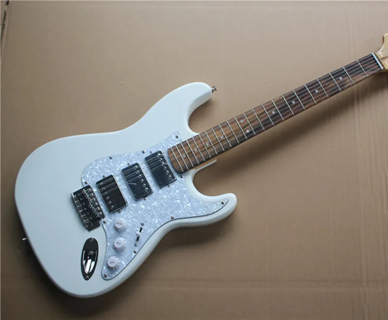 Buy Custom Electric Guitar,White Color Body,3 Pickups