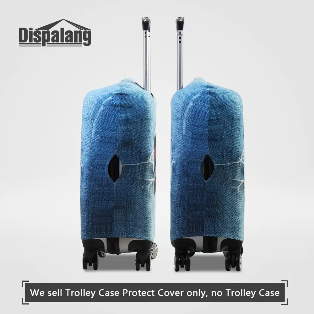 Защитный чехол для багажа с 3D принтом акулы, чехол для путешествий, чемодан с изображением Кита животных, защитный чехол для 18-30 дюймов