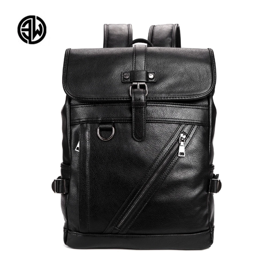 

ETONWEAG Brand 2017 New Waterproof Laptop Backpack Men Split Leather Backpacks for Student Men Casual Daypacks Male Mochila