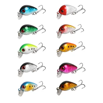 

10PCS/Lot 2.9cm 1.89g Super Mini Fishing Lures Set Kit Pesca Minnow Fishing Bait Classic Style Fishing Tackle Free Shipping
