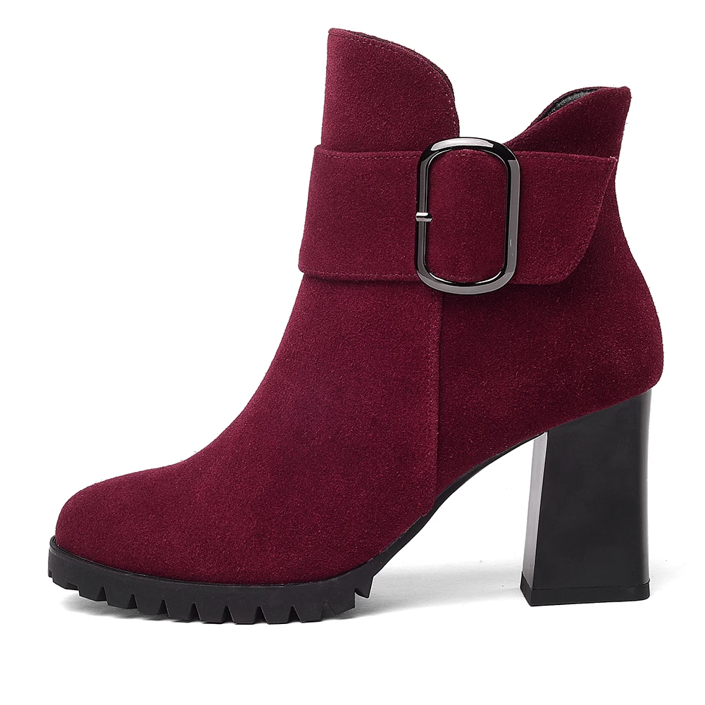 Mayor Negros Talla Botas black Venta Up Fur Zip red New Al Fur Botines Por Zapatos 34 Without Rojos De Suede Mujer Fur Red With 41 Cow Grande Lapolaka ngcqA8WaOg