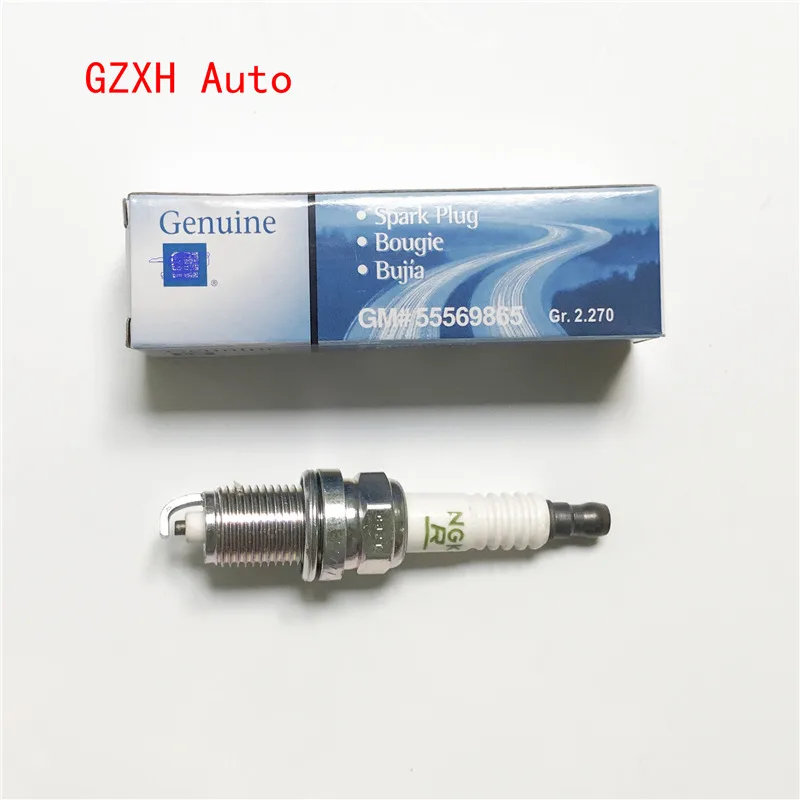 4pcslot Original engine Spark plug for Chevrolet Cruze Epica Sonic Opel Astra Zafira 55569865 1214041 93180485 ZFR6U 2