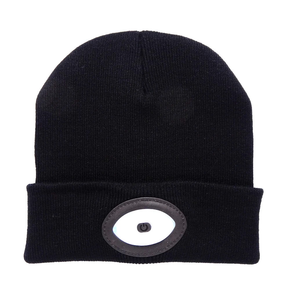 

Unisex Outdoor Cap Cycling Warm Beanie Knitting LED Light Running Eye USB Rechargeable Hiking Hat
