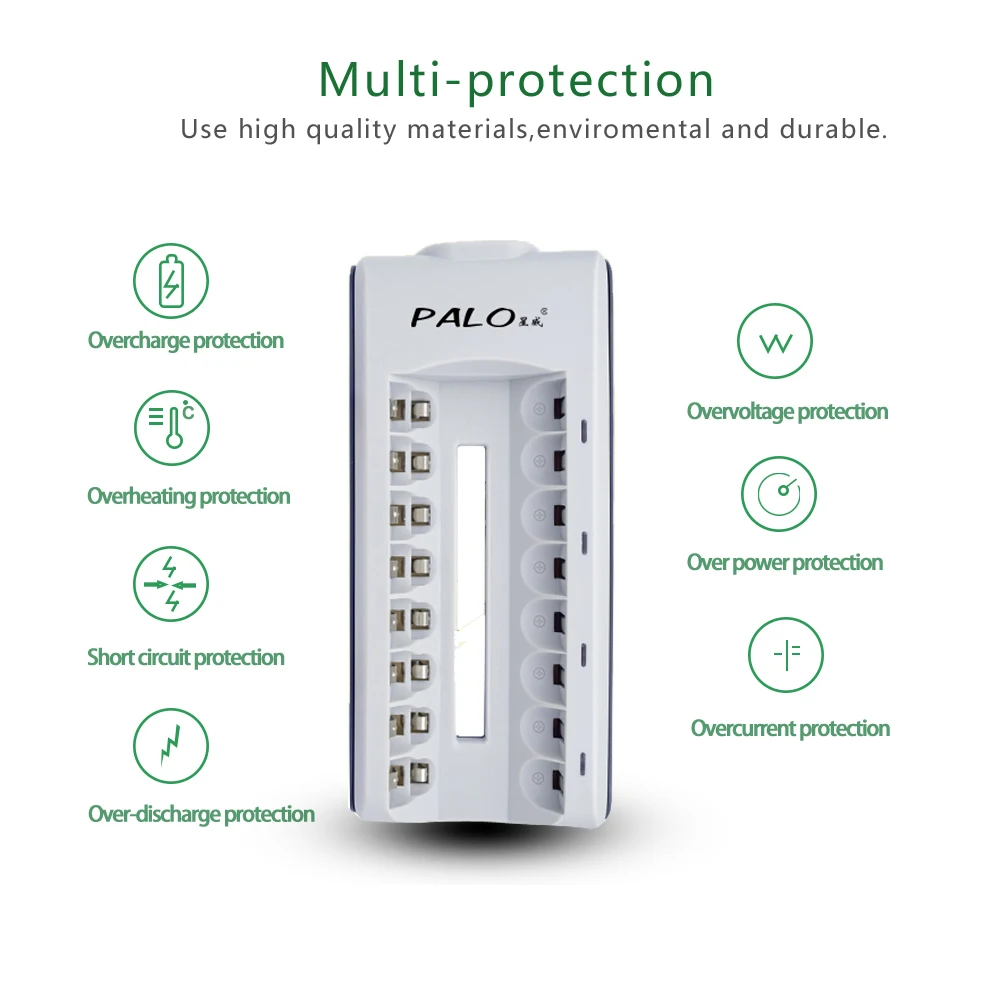 8 slots nimh nicd battery charger with LED indicator for aa aaa battery 8 slots nimh nicd battery charger with LED indicator for aa aaa battery