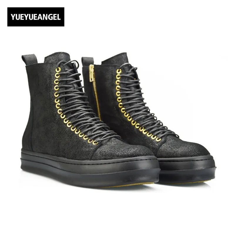 Retro Winter New Fashion Genuine Leather High Top Mens Matin Boots British Male Shoes High Quality Brand Footwear Lace Up Zipper цена Retro Winter New Fashion Genuine Leather High Top Mens Matin Boots British Male Shoes High Quality Brand Footwear Lace Up Zipper цены онлайн