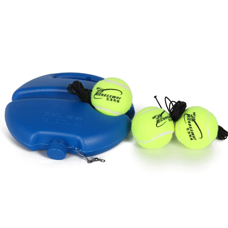 Three tennis ball Heavy Duty Tennis Training Tool Exercise Tennis Ball Sport Self-study Rebound Ball With Tennis Trainer