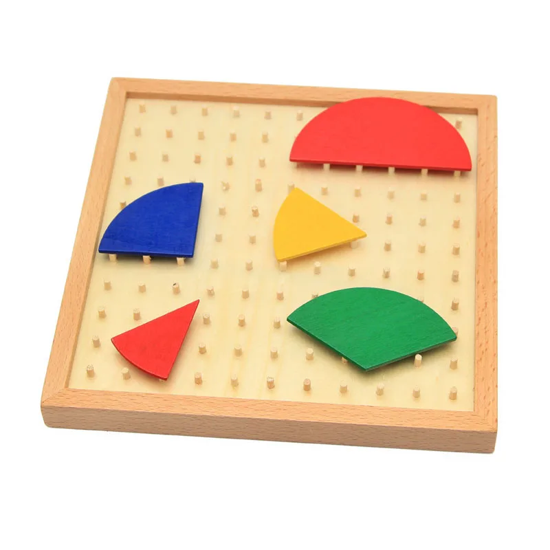 Wooden Montessori Toys Math Circle Score Board Preschool Educational Learning Toys For 1 2 3 years olds Birthday Gift ME2342H