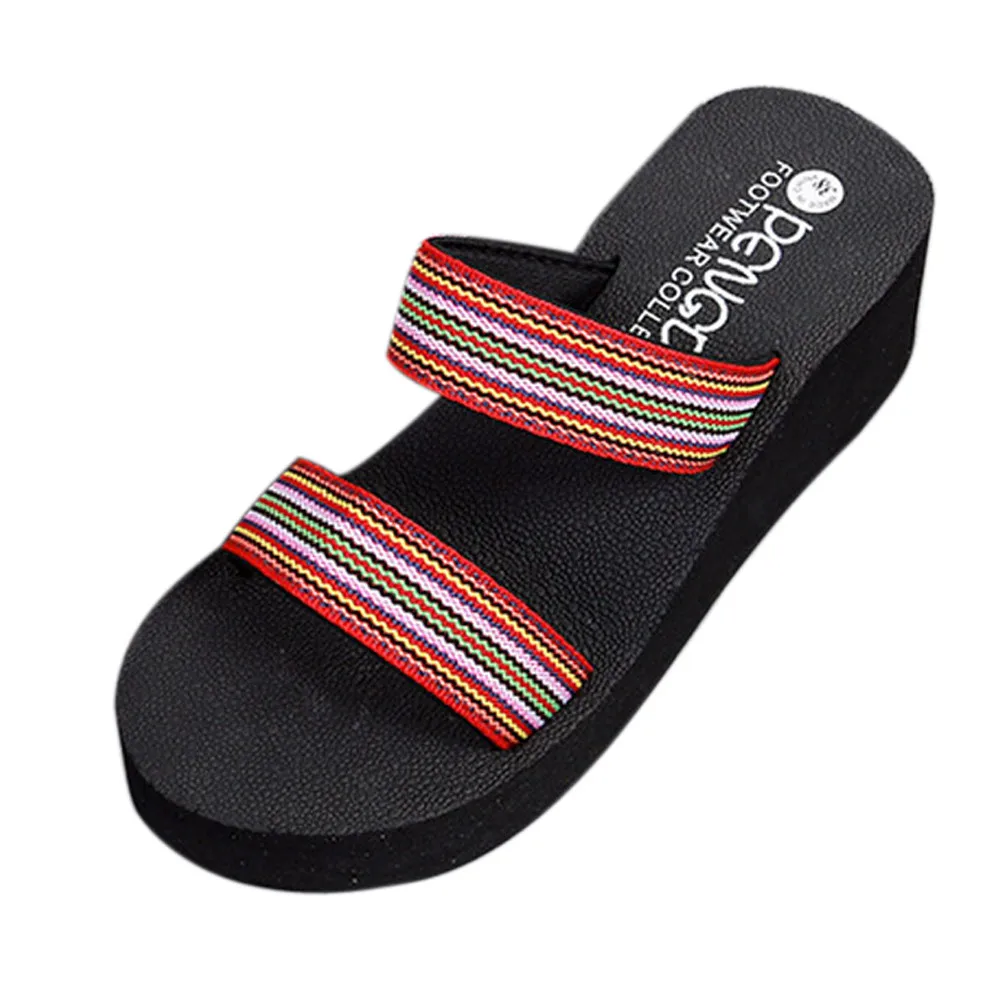 

SAGACE Women Wedge Slippers 2019 Womens Slippers Summer Beach Casual Shoes Women Slippers Outdoor Heel Wedge Slippers For Woman