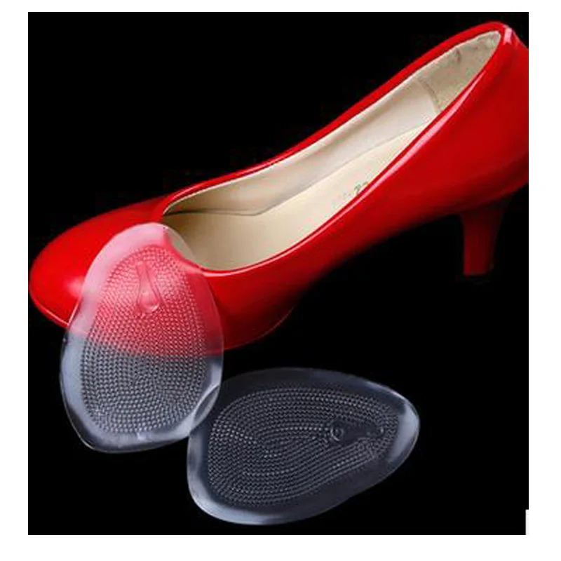 Almofadas de Sapato Cuidados com os Pés Nova Chegada Silicone Antepé Pad Almofada Soletta Meia Anti-skid Massagem Pedicure Ferramenta 10 Par 3 10 Par Nova Chegada Almofadas de Sapato