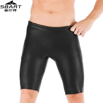 

SBART 3mm Men's Diving Pants Keep Warm Wetsuit Shorts Sun Protection Smooth Skin Swimming Trunks Waterproof Snorkel Swimwear N