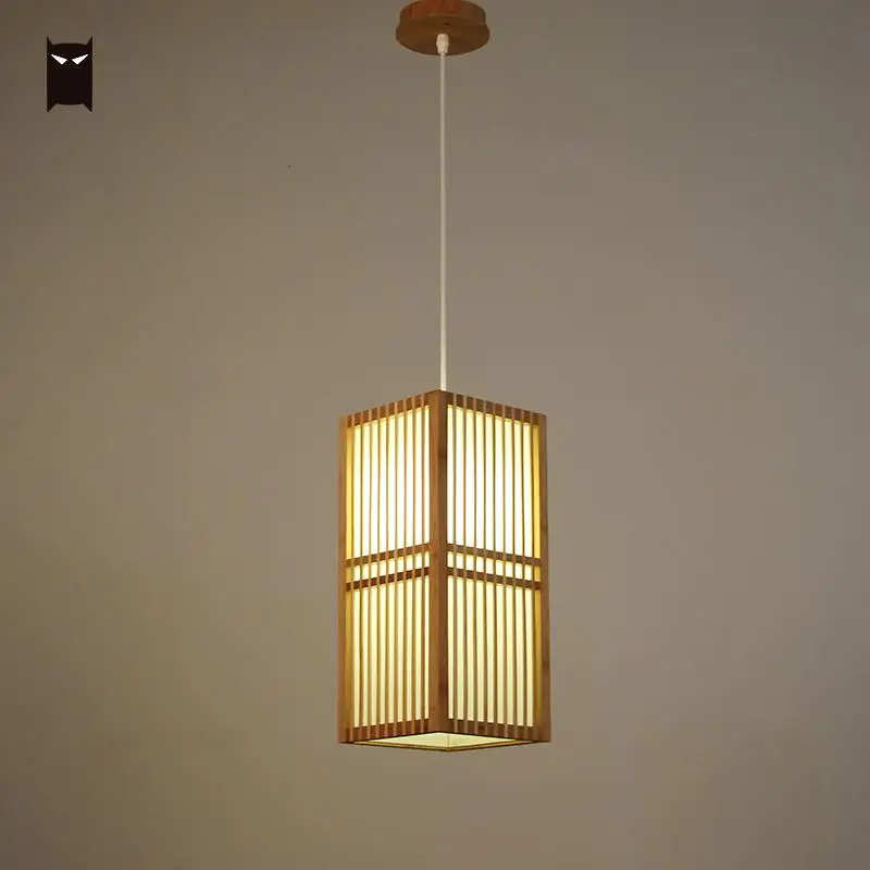 Us 218 0 Bamboo Wicker Rattan Square Shade Pendant Light Fixture Anese Style Single Hanging Ceiling Lamp For Tatami Dining Table Room In Us 218 0 Bamboo Wicker Rattan Square Shade Pendant Light Fixture Anese Style Single Hanging Ceiling Lamp For Tatami Dining Table Room In