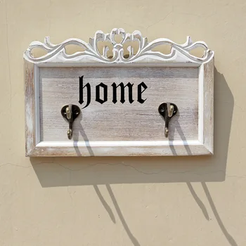 

Retro Kitchen Goods Wooden Hooks Creative Rustic Wooden Board Wall Decorative Key Hat Hanger Hook Kitchen Hanger Home Decor Gift