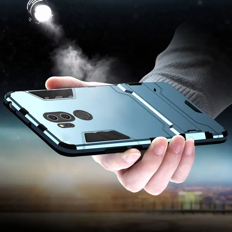 

Case For LG V20 V30 Q6 Q8 Hybrid 2 in 1 Rugged Armor Shockproof Hard Case Stand Cover for LG Q8 G7 G6 G5 K4 K7 K10 Cases