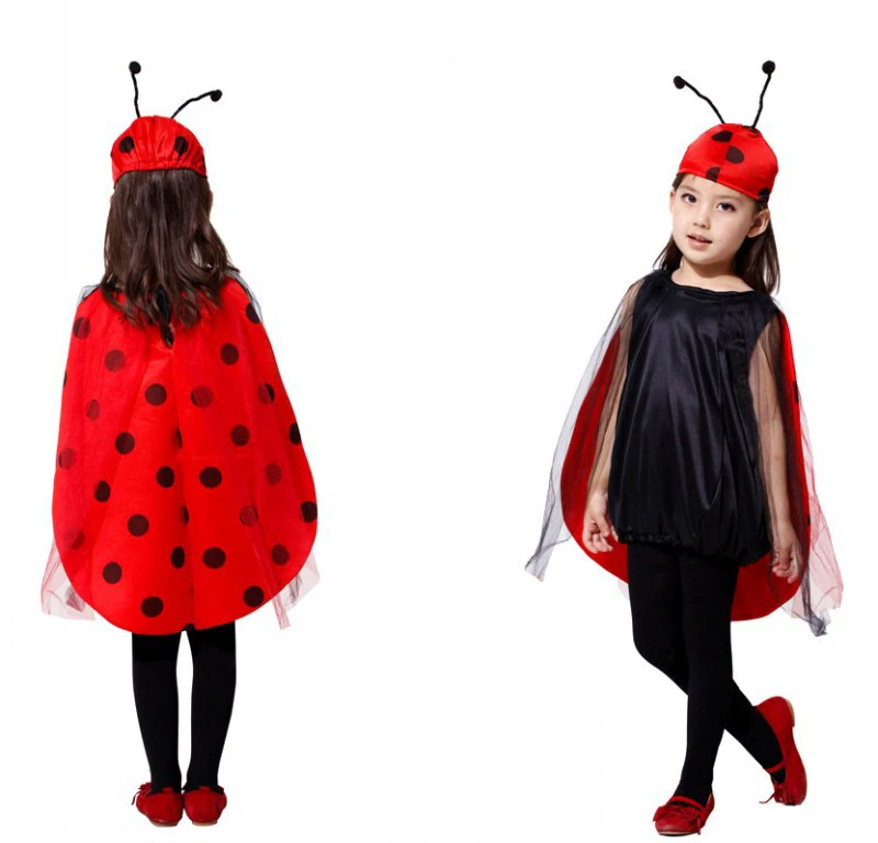 Childrens Lady Bird Fancy Dress Costume Insect Bugs Life Outfit 1-2 Yrs 
