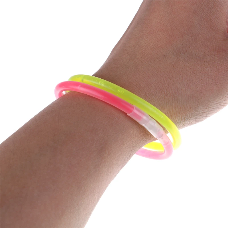 100 Pcs Funny Glow Stick Toys Christmas Party Neon Glowstick Light Stick Kids Glow in the Dark Fluorescent Bracelet Toy For Kids