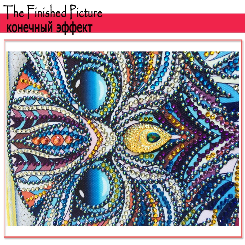 RUBOS DIY 5D Diamond Embroidery  Dreamcatcher Owl Diamond Painting Sale 3D Crystal Picture Rhinestone Pearl Partial Wall Sticker (15)
