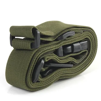 

Three Point Rifle Sling Adjustable Bungee Tactical Airsoft Gun Strap Paintball Gun Sling for hunting Army Green