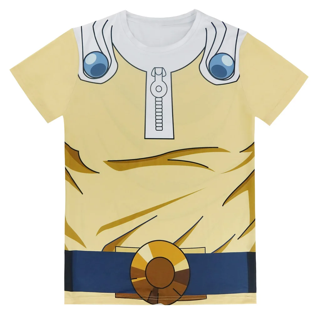 

Men ONE PUNCH-MAN 3D Printed T Shirts Male Halloween Carnival Party Cosplay Funny Tee Adult Anime Short Sleeve Tops