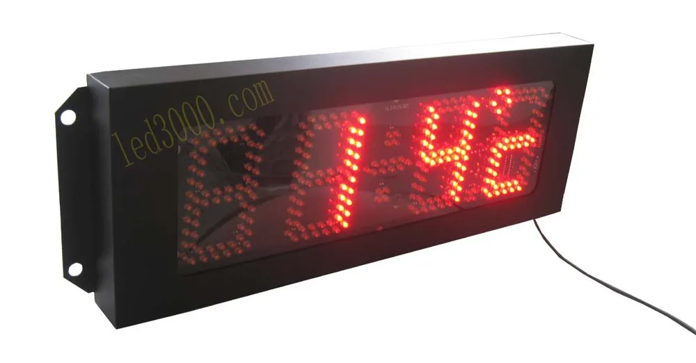 

Outdoor big size time&temperature display board waterproof case red color Buildings, parks, streets can usage