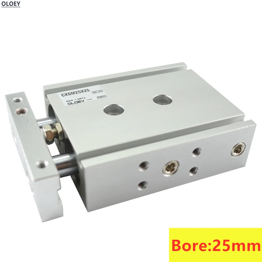 

CXSM25-30 Bore:25mm Stroke:10 20 40 50 75 80 90 100mm CXSL Dual Rod Cylinder SMC Type Basic Type pneumatic component air tools