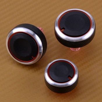 

beler 3pcs Car A/C Heater Air Condition Climate Dash Control Switch Knobs for Nissan Cube Versa Note Micra Almera 2016 2017