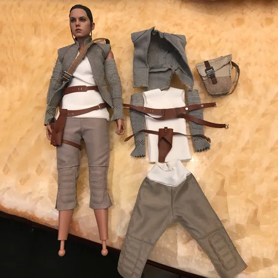 1/6 масштаб Рей костюм Star Wars The Force Awakens комплект одежды для 12 