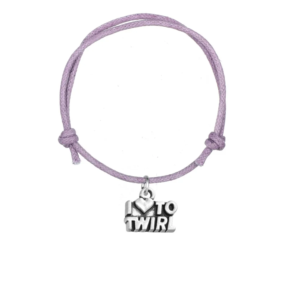 Skyrim 10 шт/партия I Love To Twirl украшения с надписями необычная Корейская восковая шнур регулируемые браслеты восемь цветов для оптовой продажи