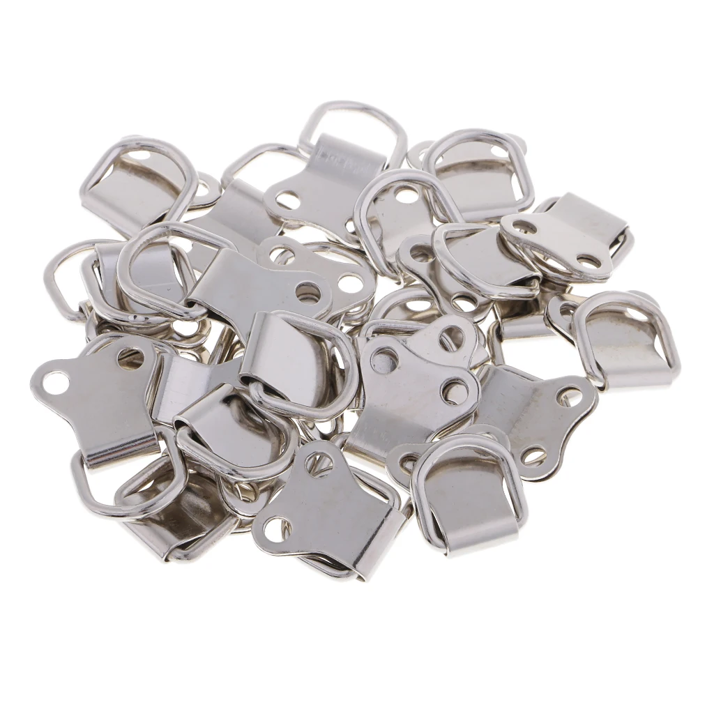 25 Pieces D-Ring Hooks Metal Solid Photo Frame Hanger Hanging Hooks for Photo Frame Picture Frame