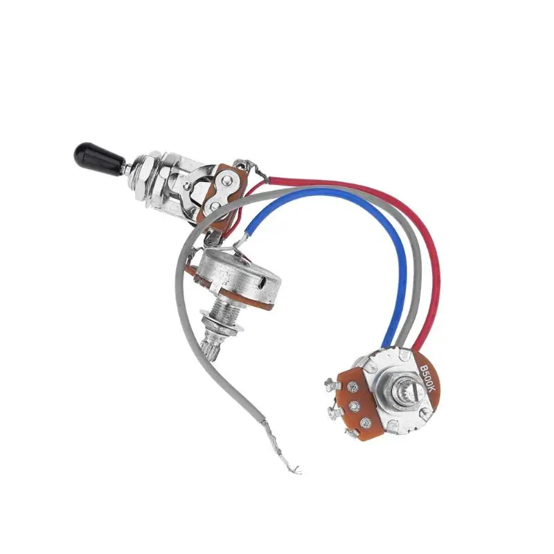 

Electric Guitar Line Assembly Double Electronic Circuit 1 Volume 1 Tone Three Gears Switch Musical Instruments Guitar Parts