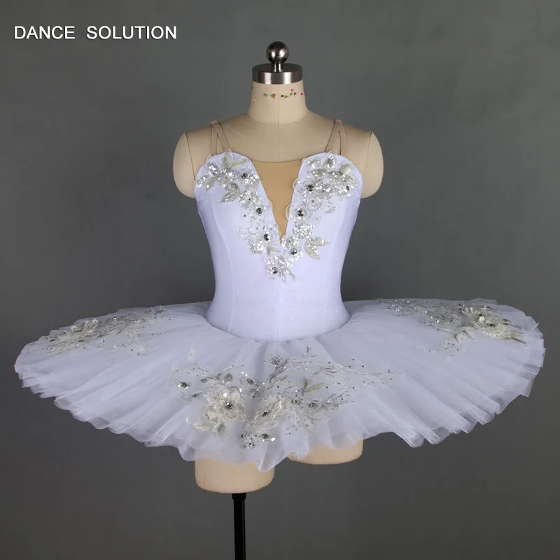 

Standard Size Ballet Dance Dress White Pancake Tutu Stiff Tulle Ballerina Dance Wear Professional Adult Child Stage Costume