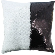 AOVOLL Cushion Covers 40X40cm Mermaid Glitter Pillow with Sequin Pillowcase Decorative Pillows cover Cushions Home Decoration