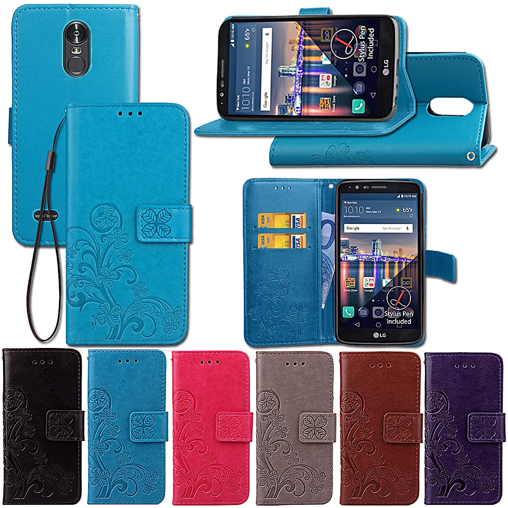 For LG Stylus 3 Flip PU Leather Wallet Phone case For LG