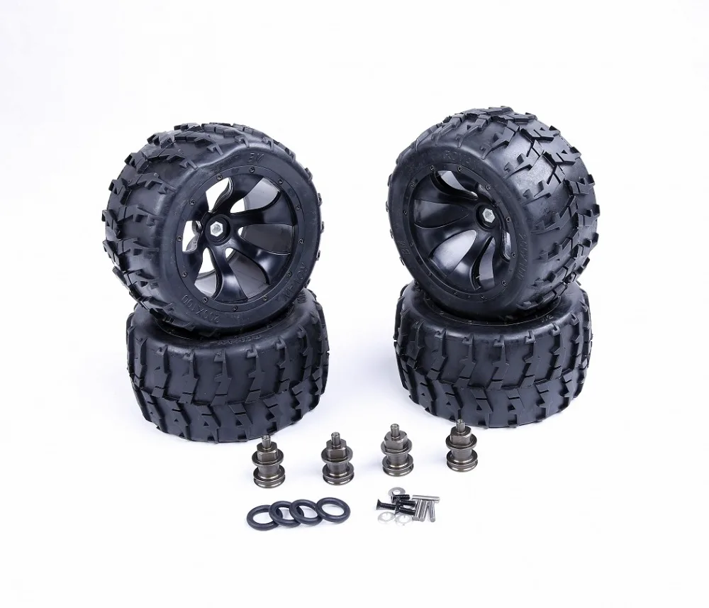 Modified Bigfoot tire assembly kit II for 1 5 Losi 5ive T Rovan SLT BAJA 4WD