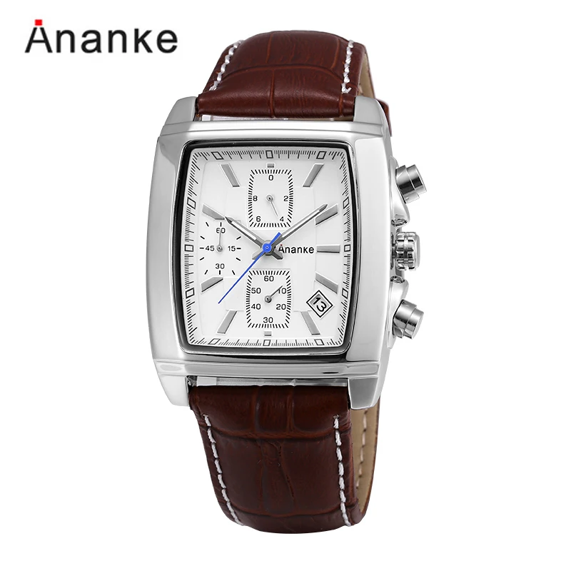 

Ananke Mens Square Watches Top Luxury Brand Sports Watches Men Quartz Clock Sports Military Watch Relogio Masculino