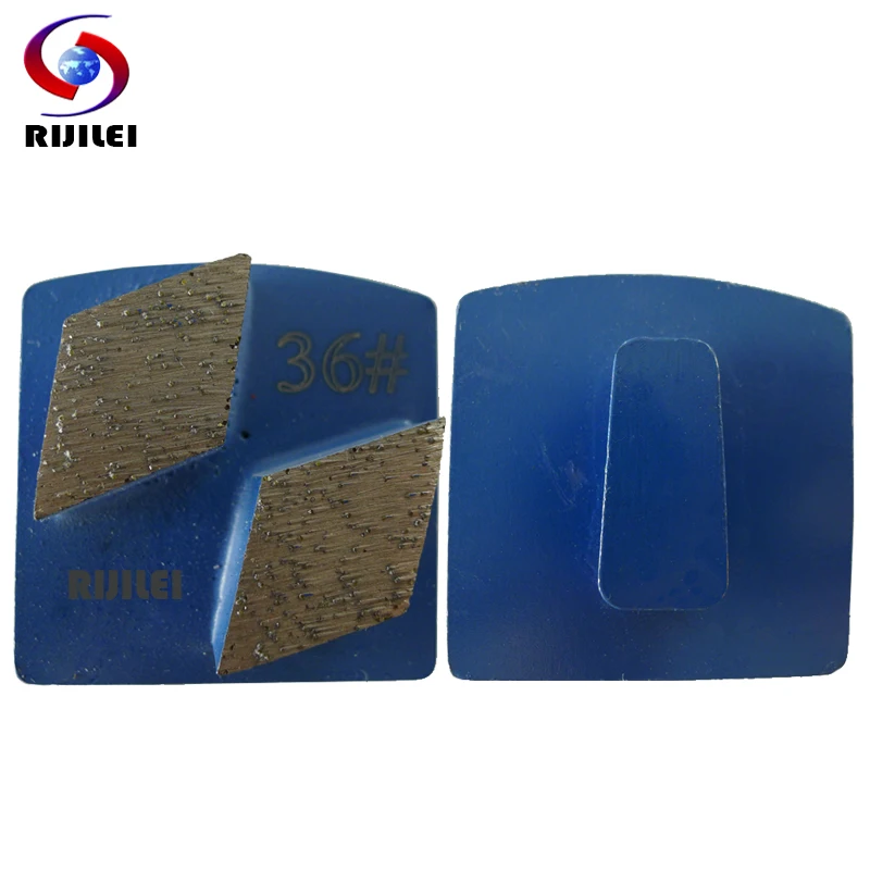 

RIJILEI 35*20*10mm*2T Metal Diamond Concrete Grinding Pad Scraper for strong magnetic plate of floor grinder Grinding disc L30