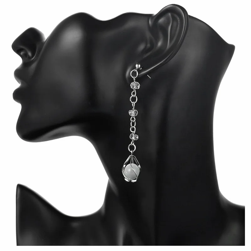 

ISHOPPING Fashion Earrings Opal Drop Earrings for Women Crystal Earrings Trendy Jewelry