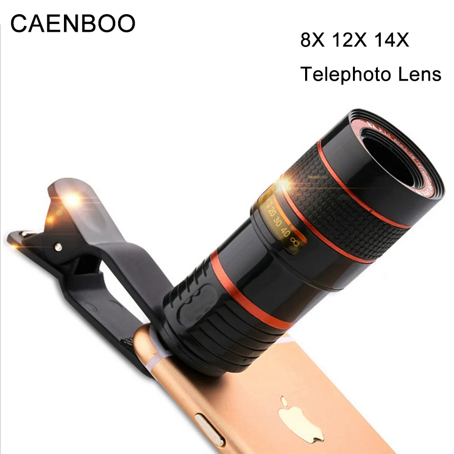 CAENBOO 12X Zoom Telephoto Lens For Samsung Galaxy S9 Plus Mobile Phone