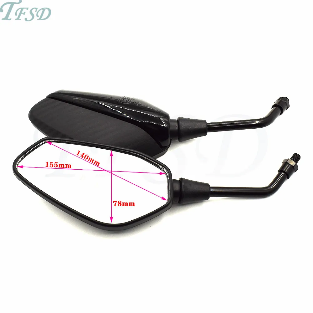 

10mm universal motorcycle accessories motorbike side mirror rearview mirror For Honda Kawasaki Yamaha Triumph Ducat KTM BMW