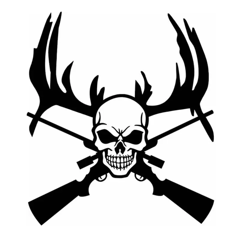 Pegatina Hunt Buck Sticker Antler Skull Hunter Club Decal Gun Shop