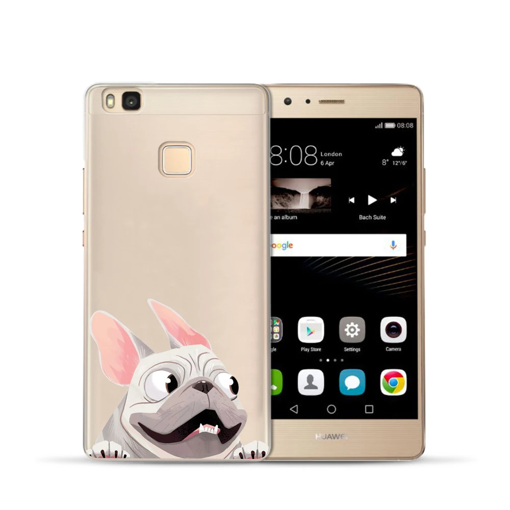 Soft silicone phone case For Huawei P10 Plus P10 P9 P8 Lite P20 case Super Cute cartoon animals Corgi for honor 9 6A 6X 10 Case