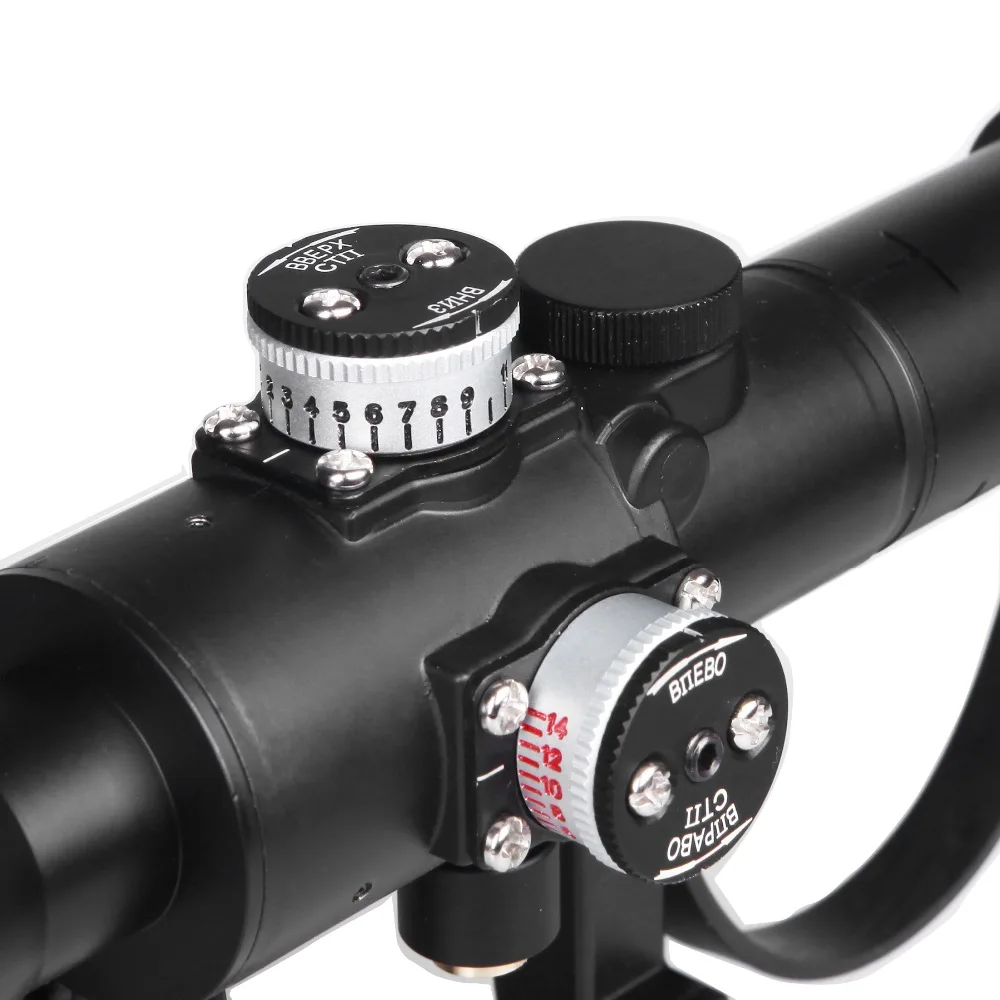 Military Standard Riflescope with SVD 4x24 Red Illuminate Reticle Rifle Scope LatestSVD4X24 (8)