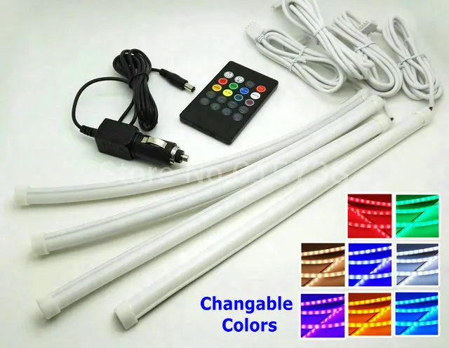 font b Car b font font b Interior b font RGB LED Strip Light Voice