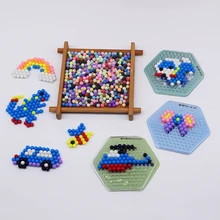 Diy Perler водяные бусины игрушка для детей лиса и кролик набор