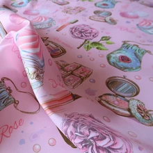 Женские духи ткань одежда ткань для поделок модная губная помада печать тканевые материалы для ткань для пошива платья осенние ткани пальто ткань