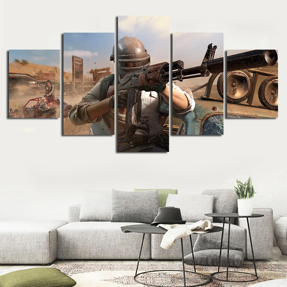 Jedi-Survival-Battle-Canvas-Painting-Picture-5-Pieces-Pubg-Game-Wall-Art-Prints-Creative-Modular-Poster (1)